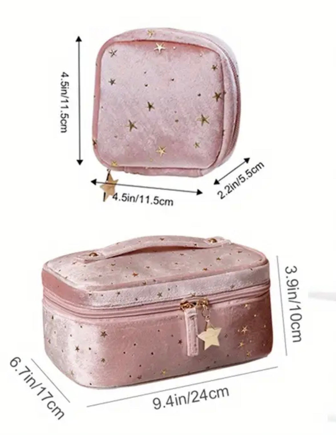 Portable makeup bag set