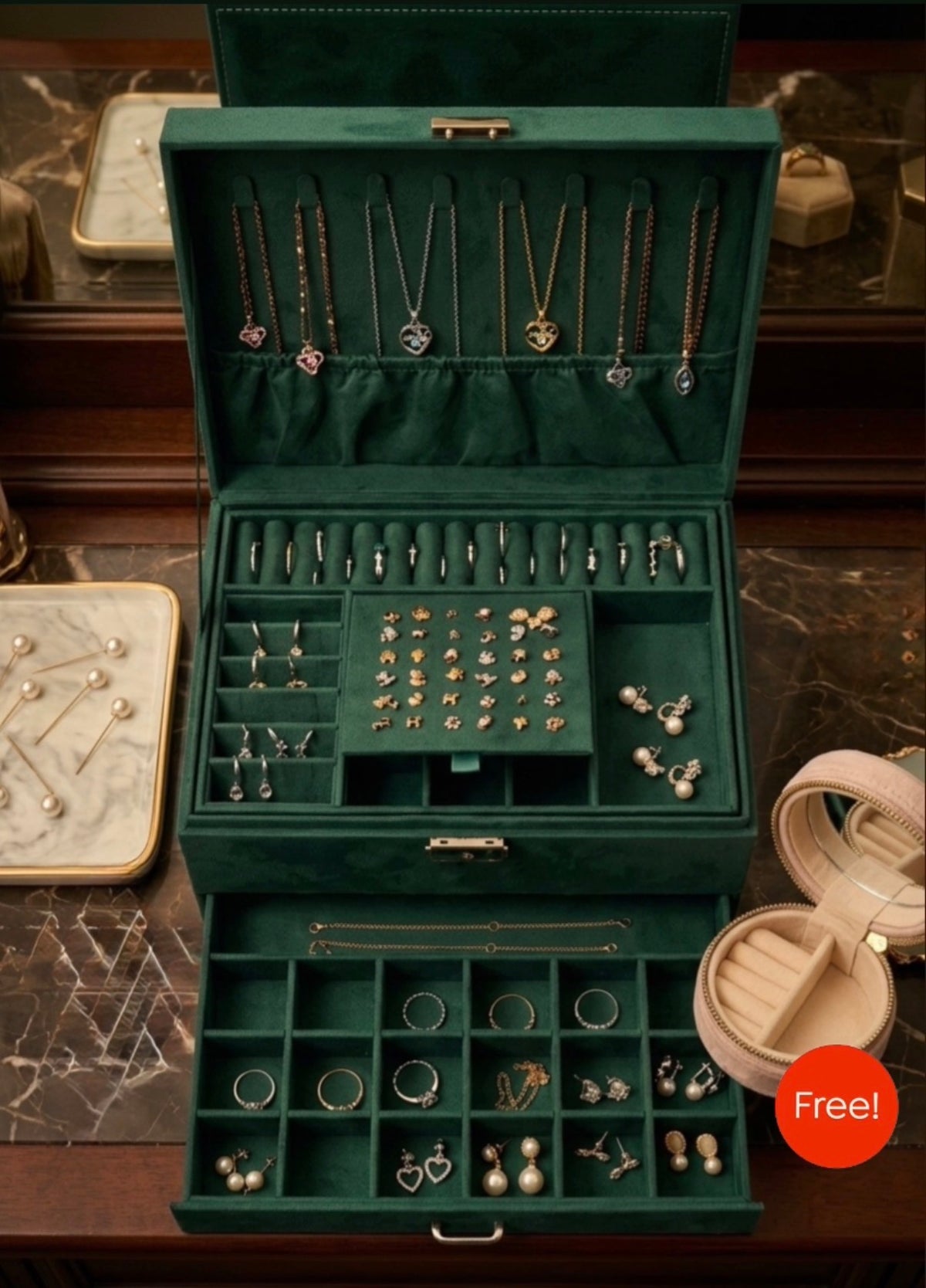 Luxury jewelry Storage Box